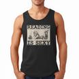 Hot Pin Up Girl Comic Book Vintage Reading Is Sexy Men Tank Top