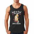 Just a Girl Who Loves Cats And Books Reading Cat & Bookworm Men Tank Top