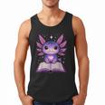 Kawaii Axolotl Cute Axolotls Reading Book Men Tank Top