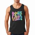 Library Book Fair Vibe Tie Dye School Reading Nostalgic Men Tank Top