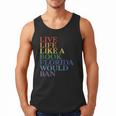 Live Life Like a Book Florida Would Ban LGBTQ Rainbow Flag Men Tank Top