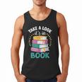 Take a Look It's In a Book Teacher Reading Apparel Men Tank Top