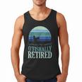 Ofishally Retired Fishing Retro Retirement Dad Men Men Tank Top