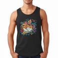 Open Book With Colorful Floral Reading Magic Men Tank Top