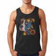 Pitbull Floral Dog Lover Vintage Flower Art Pitbull Mom Dad Men Tank Top