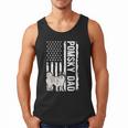 Pomsky Dad American Flag Pomsky Owner Pomsky Lover Men Tank Top
