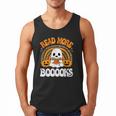 Read More Books Booooks Ghost Pumpkin Cute Teacher Halloween Men Tank Top