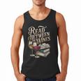 Read Between The Wines Vintage Book Lovers Wine Reading Men Tank Top