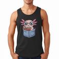 Readsalotl Axolotl Reading Book Lover Reading Pocket Axolotl Men Tank Top