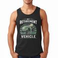 My Retirement Vehicle Riding Lawn Mower Retro Dad Men Tank Top My Retirement Vehicle Riding Lawn Mower Retro Dad Men Tank Top