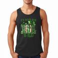 Retro Book Lucky Reading Teacher St Patrick's Day -Adults Small Cotton Blend Polyester Blend Short Sleeve Men Tank Top
