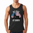We Ride At Dawn Lawnmower Lawn Mowing Dad Vintage Men Men Tank Top