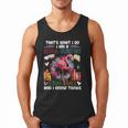 School Secretary Read Books And Know Things Flowers Flamingo Men Tank Top