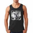 Shiba Inu Dog Dad Mom Graphic Selfie UFOs Weird Aliens Men Tank Top