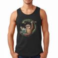 Sloth Reading a Book Lazy Sloth Bookworm Men Tank Top