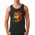 Squirrel Reading Book Lover Men Tank Top