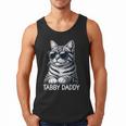 Tabby Daddy Cat Dad Graphic Grey Tabby Cat Lover Men Tank Top