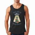 Teacher Alien Books UFO Reading Take Me To Your Reader Men Tank Top