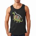 Teachersaurus Dinosaur Teachers Dino Reading Book Librarian Men Tank Top