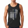 Thin Blue Line Proud Dad Police Family T-Shirt Men Tank Top
