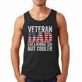 Veteran Dad Like A Normal Dad But Cooler American Flag Men Tank Top