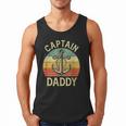 Vintage Captain Daddy Boat Pontoon Dad Fishing Sailor Anchor Men Tank Top