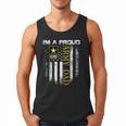 Vintage I'm A Proud Army Dad With American Flag Men Tank Top