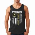 Vintage Proud Army Dad With American Flag Men Tank Top