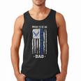 Vintage USA Flag Proud To Be An US Air Force Dad Men Tank Top