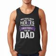 I Wear Purple For My Dad Pancreatic Cancer Support Men Tank Top