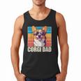 Welsh Corgi Pembroke Dog Corgi Dad -Adults Small Classic Fit Short Sleeve Cotton Polyester Blend Men Tank Top