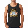 Wild About Reading Cute Animal Book Lover Kids Men Tank Top Wild About Reading Cute Animal Book Lover Kids Men Tank Top