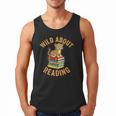 Wild About Reading Cute Leopard Teacher Kids Book Lover Men Tank Top