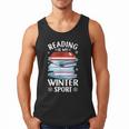 Winter Reading Book Bookworm Winter Men Tank Top