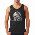 Wolf Reading Book Librarian Library Wolves Men Tank Top