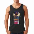 Woman And Books Stack Afro Girl Reading Lover Men Tank Top