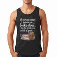 Woman Cannot Survive On Books Alone She Also Needs Yarn Men Tank Top