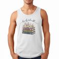 Barely Tolerable Book Lover Floral Quote Pride And Prejudice Men Tank Top