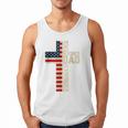 Blessed Dad Christian From Daughter Son Jesus Patriotic Men Tank Top