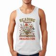 Book Lover Reading Bookish Floral Reading Powers Imagination Men Tank Top