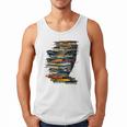 Book Women Graphic Art Colorful Eyes Men Tank Top