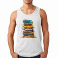 Books Painting Colorful Art Abstract Graphic Books Men Tank Top Books Painting Colorful Art Abstract Graphic Books Men Tank Top
