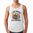 I Like Books More Than People Glasses Men Tank Top I Like Books More Than People Glasses Men Tank Top