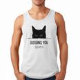 Cat Judging You Silently Cat Mom Dad Premium Tri-Blend Men Tank Top