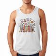 I Closed My Book To Be Here Floral Bookworm Reading Men Tank Top