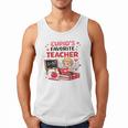 Cupid's Favorite Math Teacher Valentine Reading Book Women Men Tank Top
