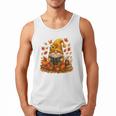 Cute Autumn Gnome Reading Pumpkin Book Lover Men Tank Top Cute Autumn Gnome Reading Pumpkin Book Lover Men Tank Top
