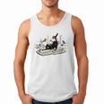 Cute Cat Flower Garden Book Kitty Reading Floral Men Women Girls Kids Men Tank Top Cute Cat Flower Garden Book Kitty Reading Floral Men Women Girls Kids Men Tank Top