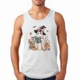 Cute Ghost Reading Book Librarian Book Lover Men Tank Top