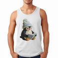 Cute Penguin Reading Book Faux-Crochet Print Men Tank Top Cute Penguin Reading Book Faux-Crochet Print Men Tank Top